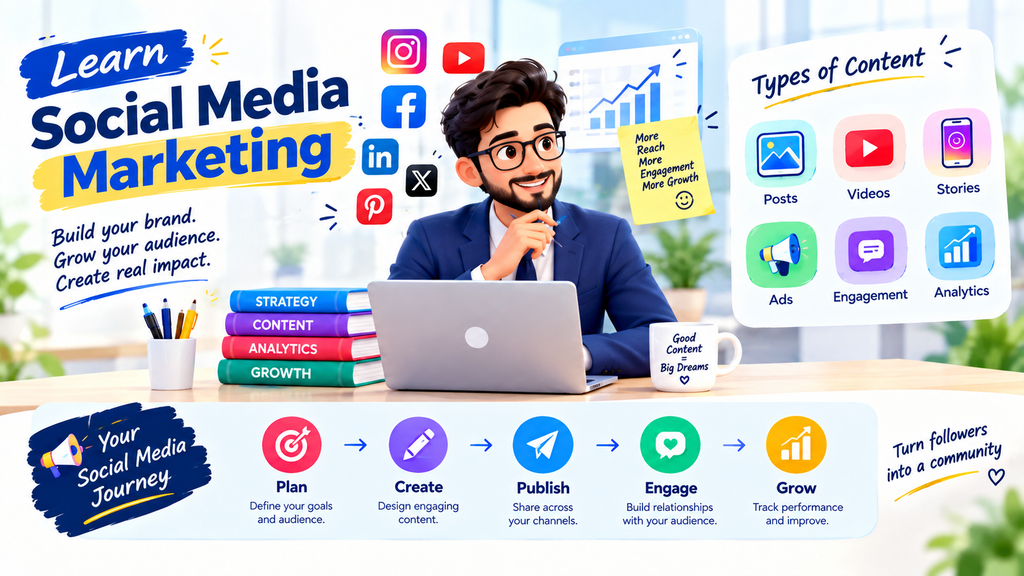 Learn PPC and paid advertising with ads, analytics, targeting, and campaign optimization visuals.