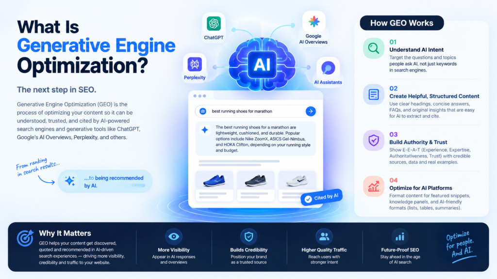 Work flow of Generative Engine Optimization